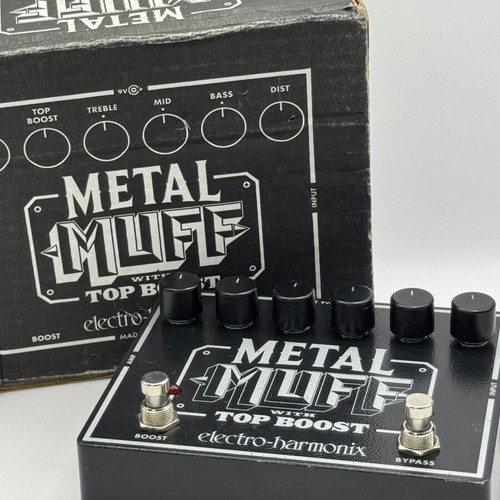 Electro-Harmonix Metal Muff distortion pedal used