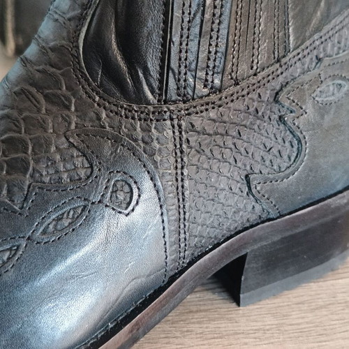 Commanchero Original Cowboy Boots New Black Size 40