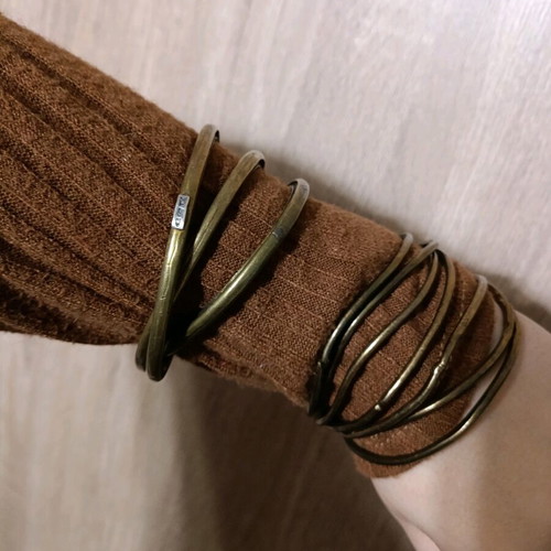 GOTI rock-vintage brass bracelet set used