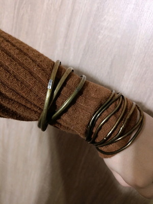GOTI rock-vintage brass bracelet set used