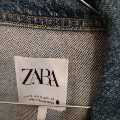 Long denim jacket Zara like new, blue, size S