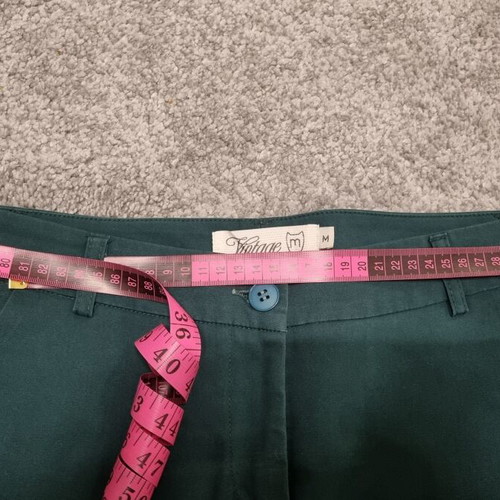 Moutaki pants size M used, excellent fit, green color