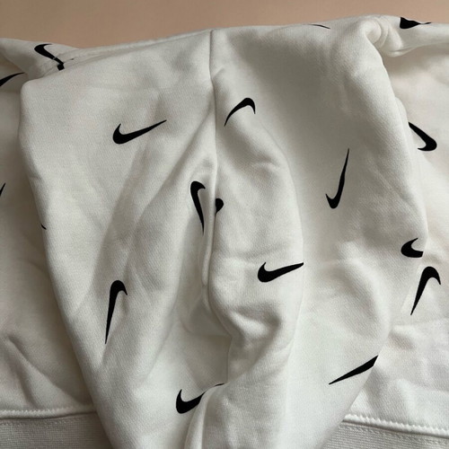 Nike fleece hoodie for girls 7-8 years like new, white