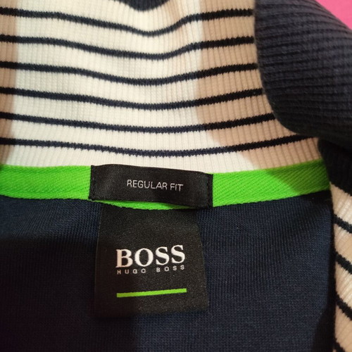 Boss / Hugo Boss men's dark blue zip-up sweater, size M