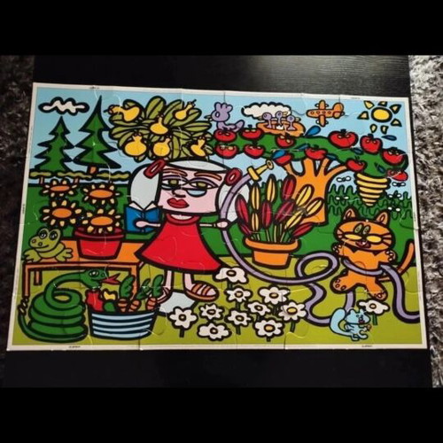 3 children's puzzles, complete sets, UNICEF box worn