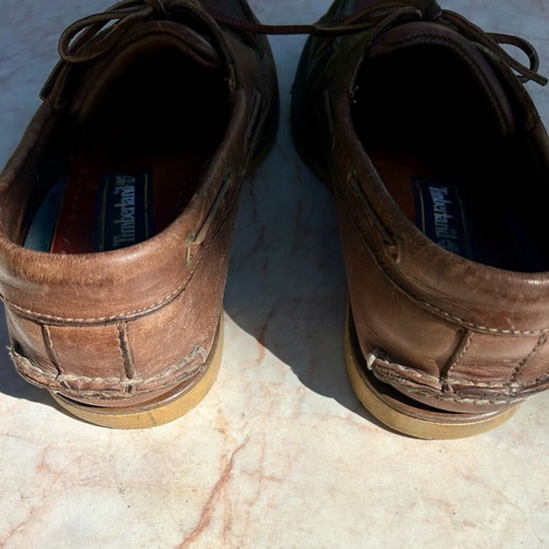 Timberland men's shoes used, leather, brown