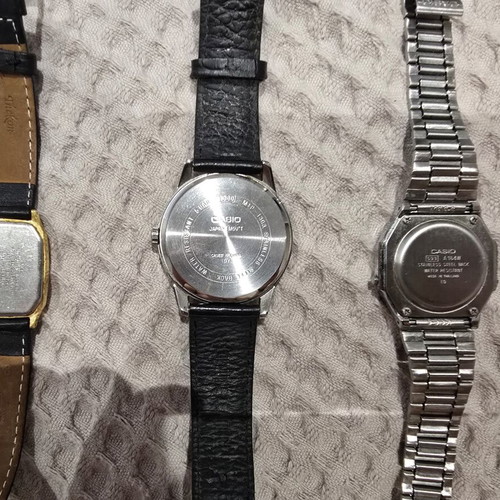 Historic watches used, 2 Casio and 1 Orient, working condition