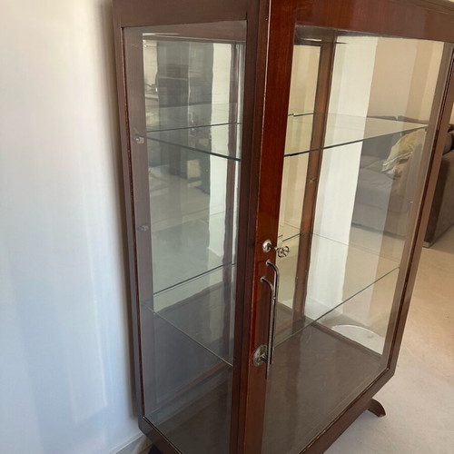 Antique showcase refurbished from 19th century
