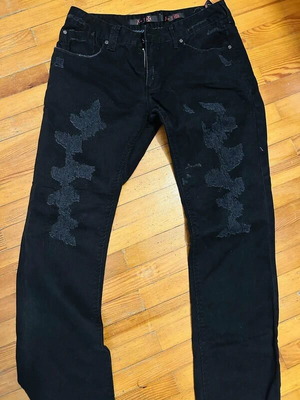 X-Ray men's black jeans size M like new with seams