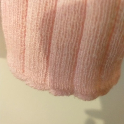 Pink vintage knitted turtleneck sweater for women like new