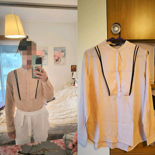 Zara shirt salmon new without tag size M