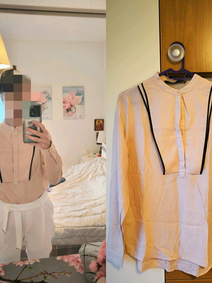 Zara shirt salmon new without tag size M
