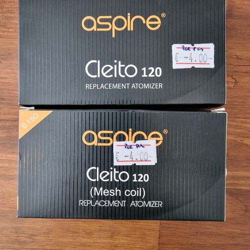 Aspire Cleito 120 coils new bundle 19 pieces 0.15-0.16ohms