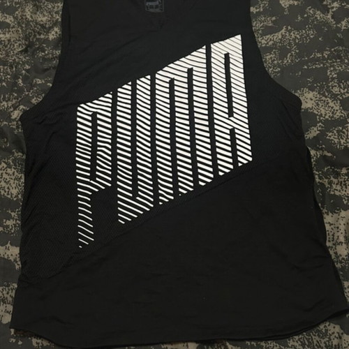 Puma men's fitness tank top like new, breathable fabric