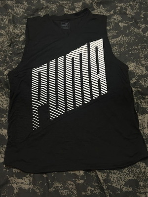 Puma men's fitness tank top like new, breathable fabric