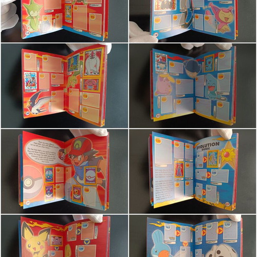 Pokémon Advanced Pocket Collection used sticker album with 37 of 222 spots