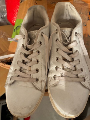 White sneakers used, size 38.5