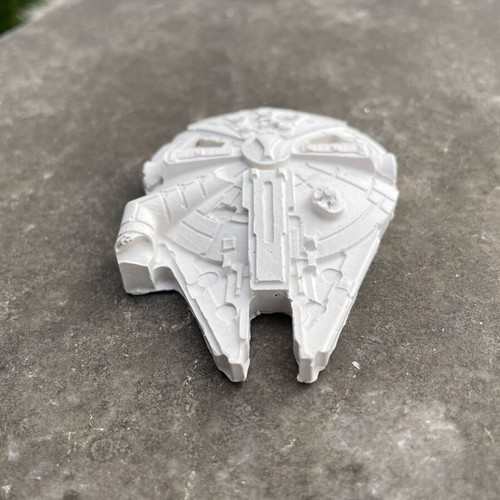 Millennium Falcon Star Wars gypsum creation new, grey colourway