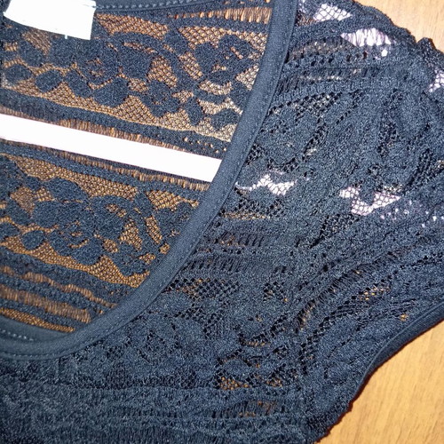 Dress used black elastic lace size S