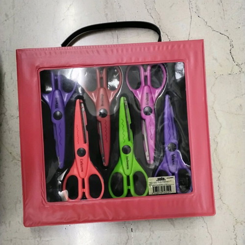 Craft scissors set of 6 with zigzag cuts new