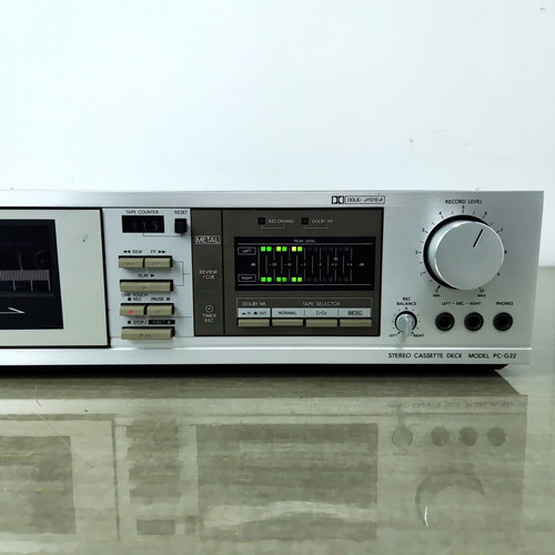 Toshiba PC-G22 cassette deck used, Dolby B, metal tape, Japan 1984