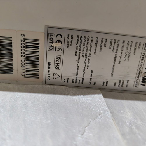 Toyotomi Izuru TRN-71ZR Inverter Air Conditioner used 24,000 BTU A++ Cooling A+++ Heating