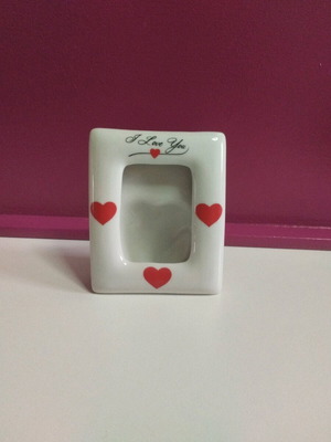 Vintage porcelain frame like new, ideal for gift