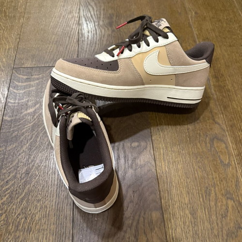 Nike Air Force 1 sneakers size 40, beige and brown
