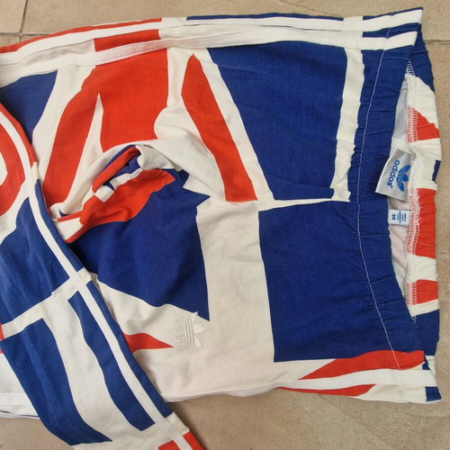 Adidas Union Jack vintage leggings XS like new, white