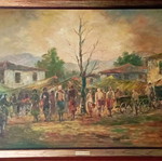 Ελαιογραφία σε καμβά Χαρ. Παλαιολόγος 1833-1901 με κορνίζα