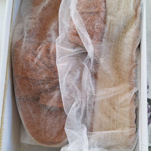 Camel suede flatforms with bow size 39 like new