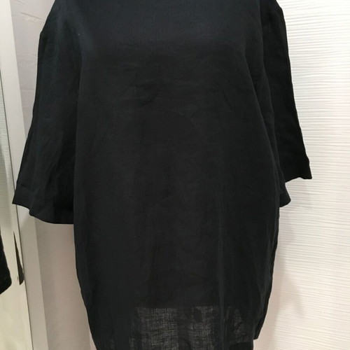 COS linen shirt M black, new
