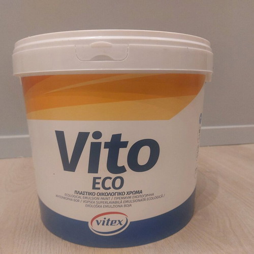 Vito Eco plastic ecological paint new, white color