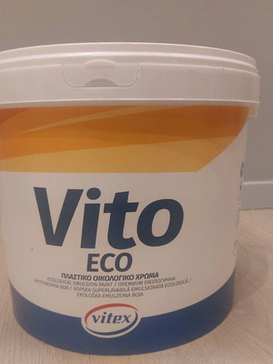 Vito Eco plastic ecological paint new, white color