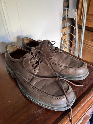 Parex men's shoes size 43 like new, brown moccasins