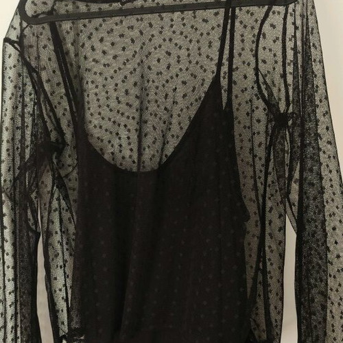Bershka blouse black, like new, size S