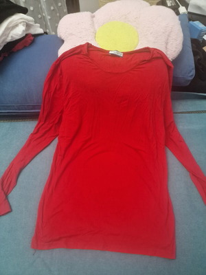Red Long-Sleeve Shirt like new, size XL