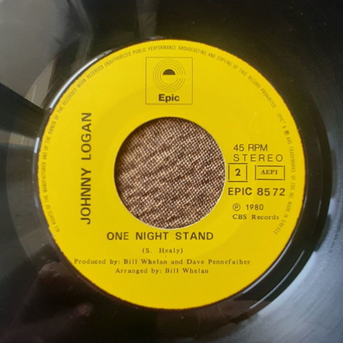 Johnny Logan What's Another Year / One Night Stand 7" single used