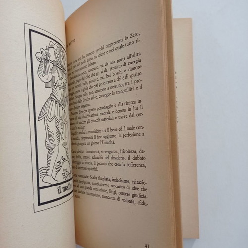 I Tarocchi book used, Italian