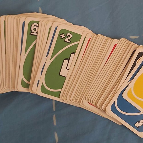 Uno card game deck
