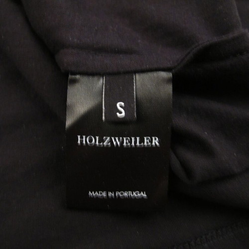 Holzweiler women's t-shirt size S black with embroidered flowers like new