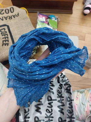 Blue scarf unused