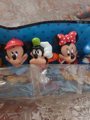 Disney Set of 5 Infant Squeeze Toys from Disneyland Paris like new
