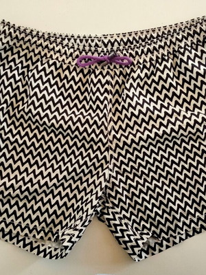 PCP Clothing men's swim shorts size L like new, black and white
