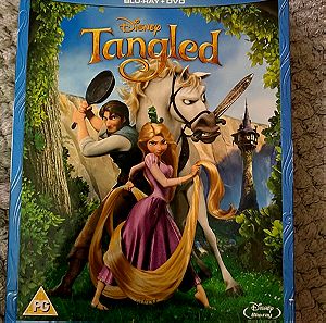 tangled blu ray + dvd English only subs