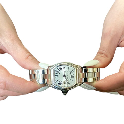 Cartier Roadster γυναικείο ρολόι μεταχειρισμένο quartz από ατσάλι