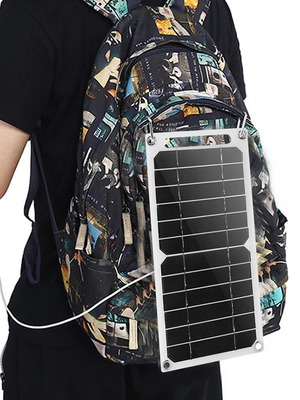 5W Solar Panel with USB like new, portable outdoor charger