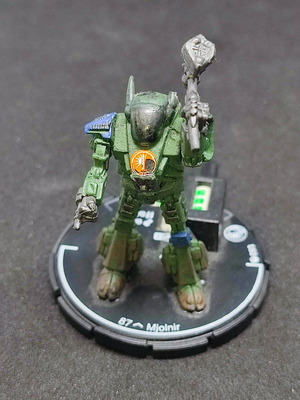 Mechwarrior Mjolnir #093 green like new
