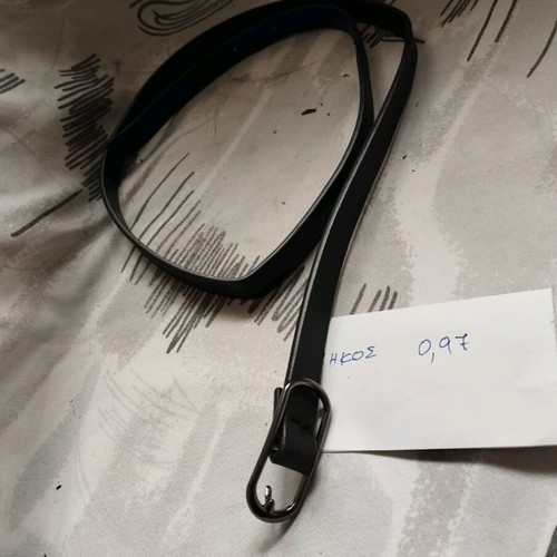 Belts used, black, set of 3, sizes 95 and 105
