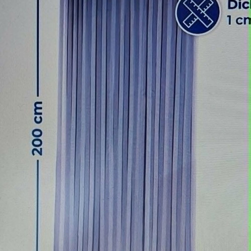 Balcony Curtain new, gray-white, insect protection, 90x200 cm